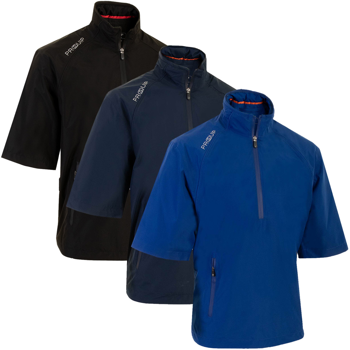 ProQuip Mens Tempest Half Sleeve Waterproof Golf Top
